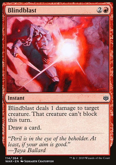 Blindblast, War of the Spark #114, Magic: The Gathering card