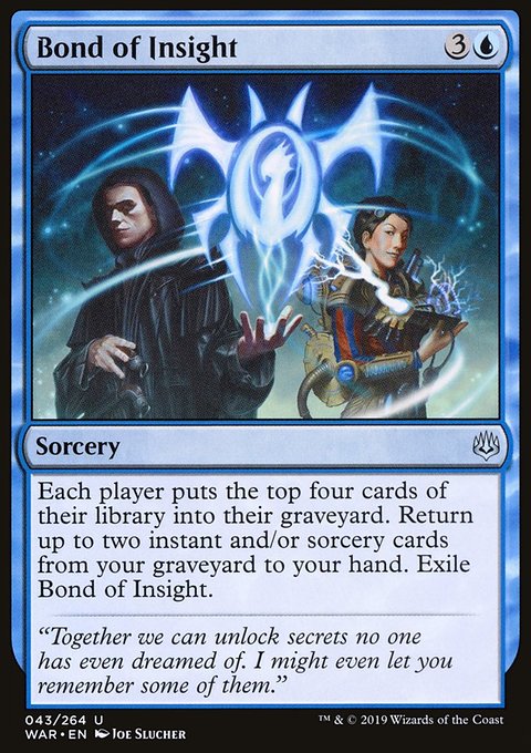 Bond of Insight, War of the Spark #43, Magic: The Gathering card