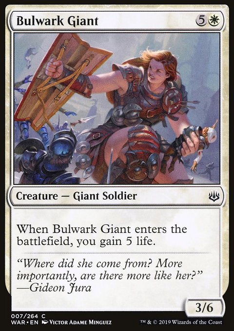 Bulwark Giant, War of the Spark #7, Magic: The Gathering card
