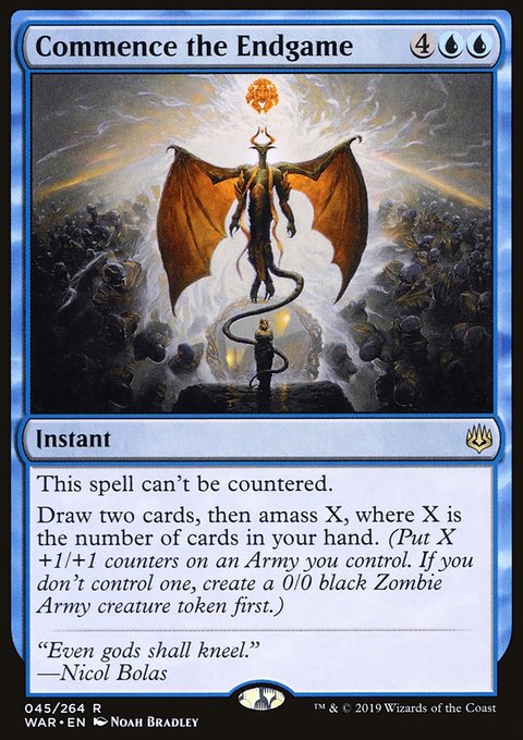 Commence the Endgame, War of the Spark #45, Magic: The Gathering card