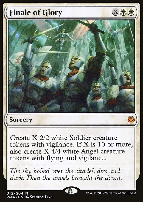 Finale of Glory, War of the Spark #12, Magic: The Gathering card