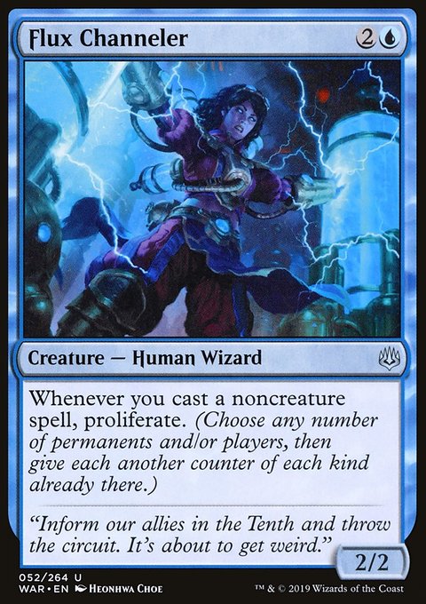 Flux Channeler, War of the Spark #52, Magic: The Gathering card