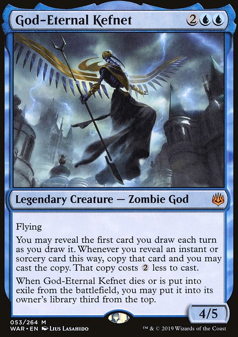God-Eternal Kefnet, War of the Spark #53, Magic: The Gathering card