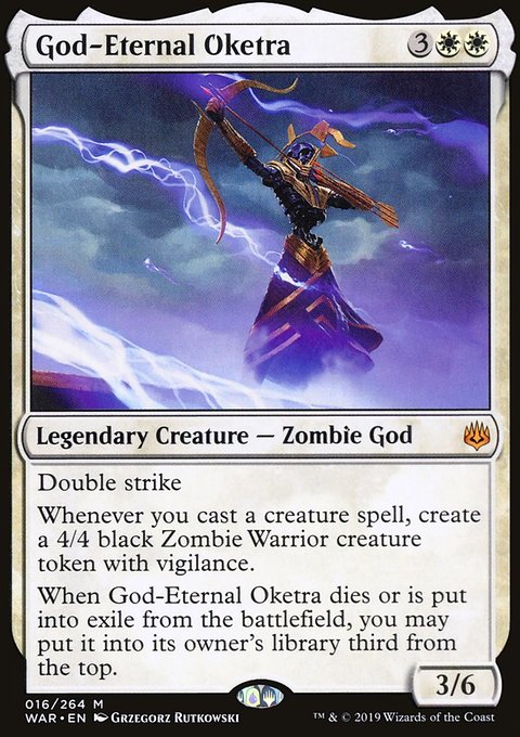 God-Eternal Oketra, War of the Spark #16, Magic: The Gathering card