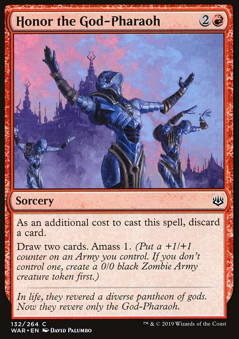 Honor the God-Pharaoh, War of the Spark #132, Magic: The Gathering card