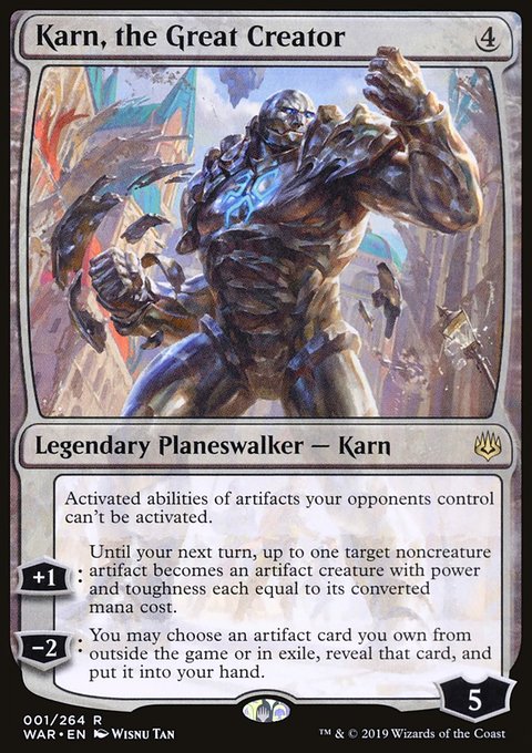 Karn, the Great Creator, War of the Spark #1, Magic: The Gathering card