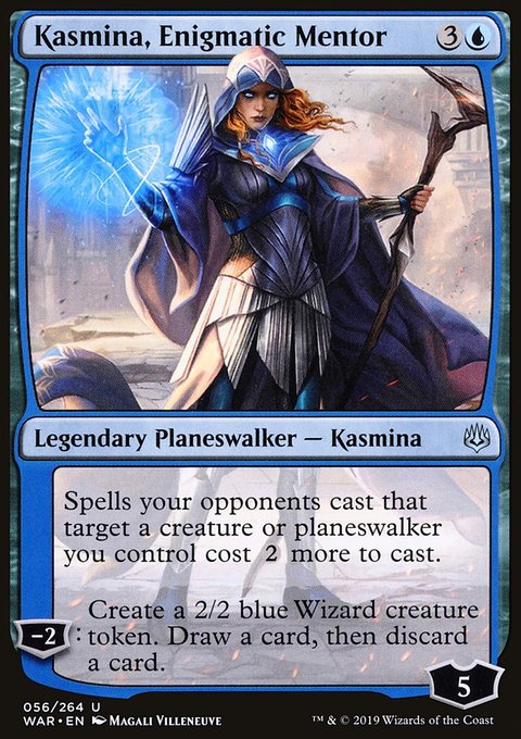 Kasmina, Enigmatic Mentor, War of the Spark #56, Magic: The Gathering card