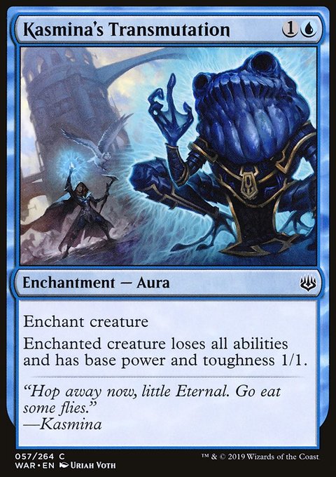 Kasmina's Transmutation, War of the Spark #57, Magic: The Gathering card