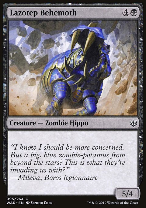 Lazotep Behemoth, War of the Spark #95, Magic: The Gathering card