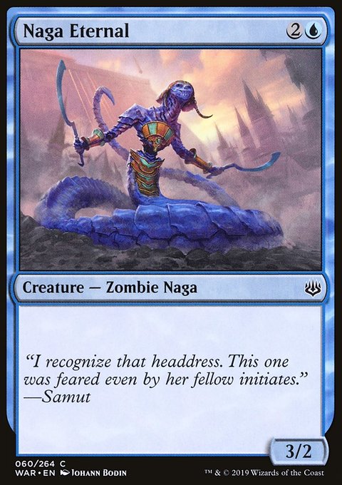 Naga Eternal, War of the Spark #60, Magic: The Gathering card