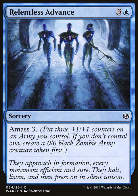 Relentless Advance, War of the Spark #64, Magic: The Gathering card