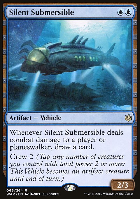 Silent Submersible, War of the Spark #66, Magic: The Gathering card