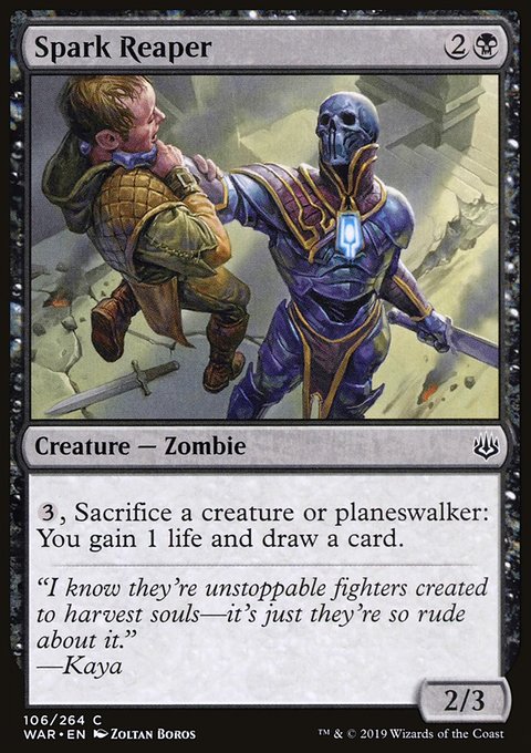 Spark Reaper, War of the Spark #106, Magic: The Gathering card