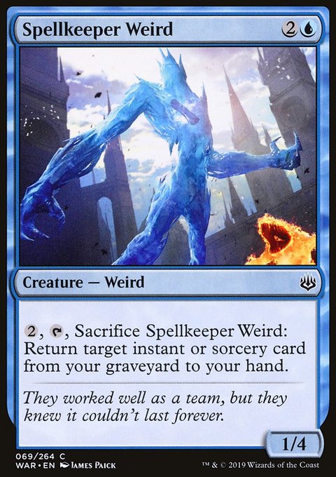 Spellkeeper Weird, War of the Spark #69, Magic: The Gathering card