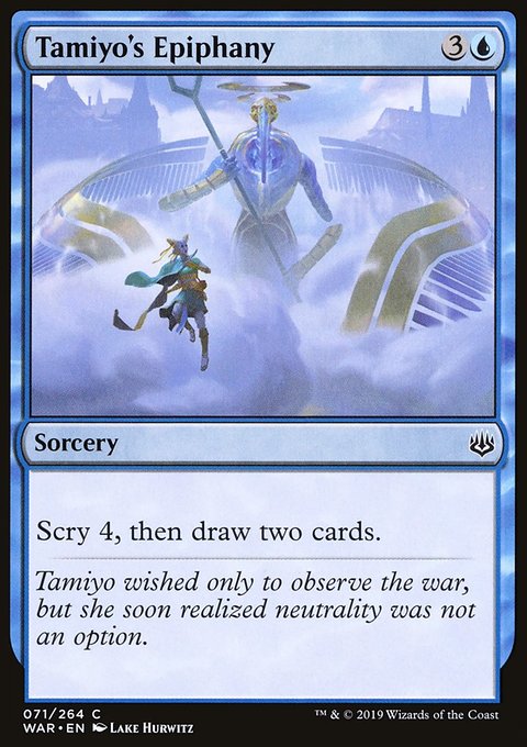 Tamiyo's Epiphany, War of the Spark #71, Magic: The Gathering card