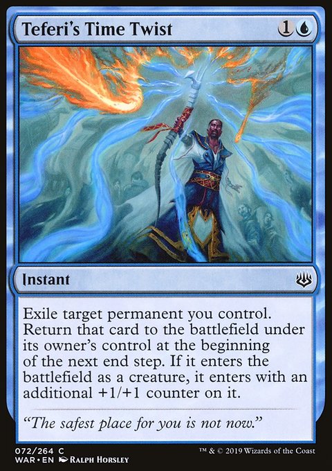 Teferi's Time Twist, War of the Spark #72, Magic: The Gathering card