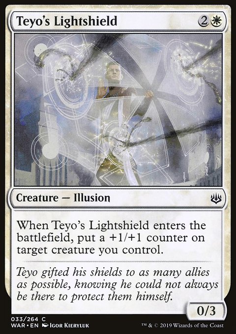 Teyo's Lightshield, War of the Spark #33, Magic: The Gathering card