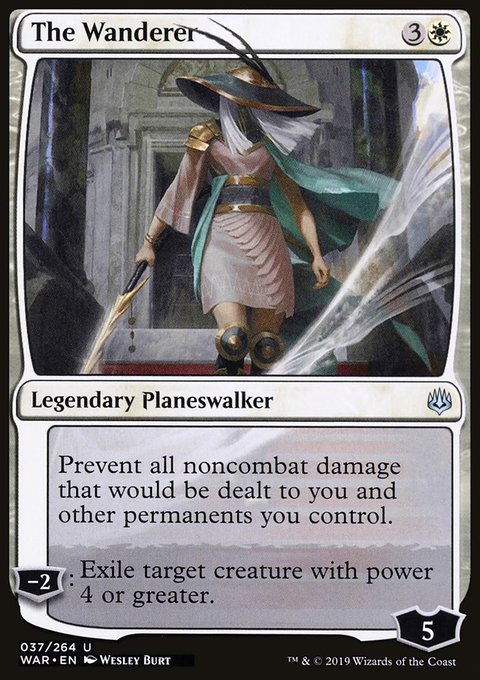 The Wanderer, War of the Spark #37, Magic: The Gathering card