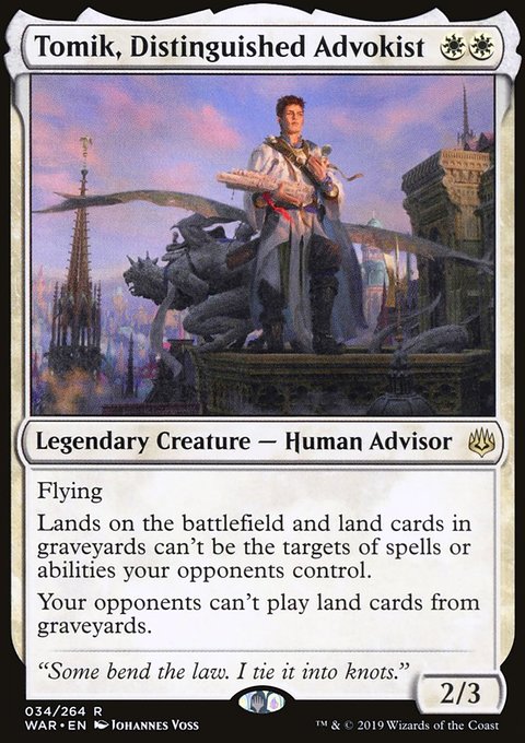 Tomik, Distinguished Advokist, War of the Spark #34, Magic: The Gathering card