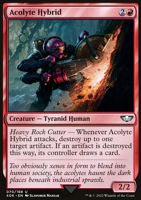 Acolyte Hybrid, Warhammer 40,000 Commander #70★, Magic: The Gathering card