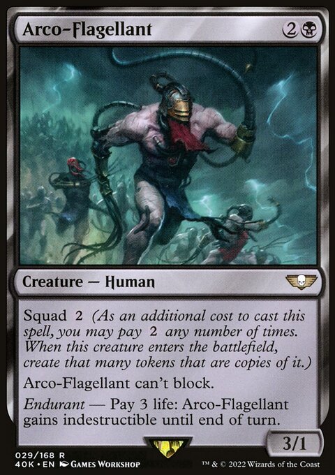 Arco-Flagellant, Warhammer 40,000 Commander #29, Magic: The Gathering card