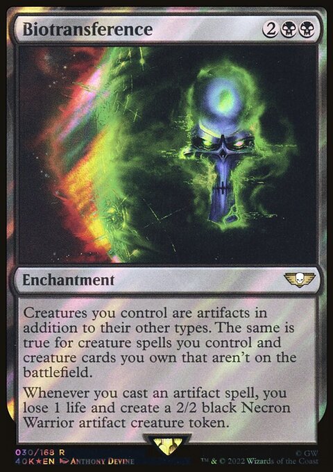 Biotransference, Warhammer 40,000 Commander #30★, Magic: The Gathering card