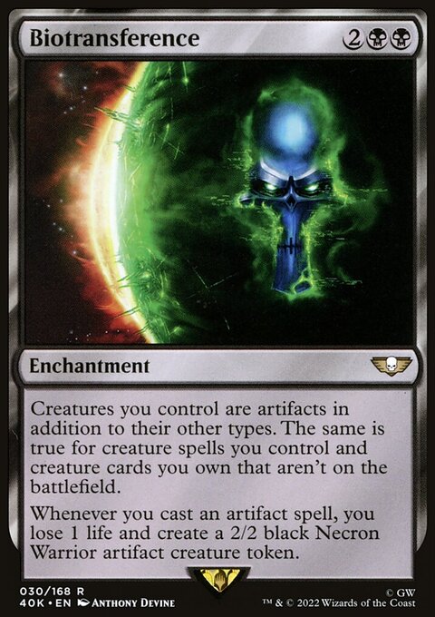 Biotransference, Warhammer 40,000 Commander #30, Magic: The Gathering card
