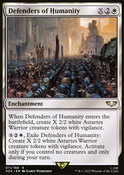 Defenders of Humanity, Warhammer 40,000 Commander #11★, Magic: The Gathering card