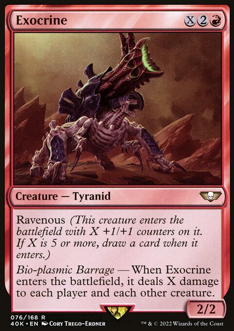 Exocrine, Warhammer 40,000 Commander #76★, Magic: The Gathering card
