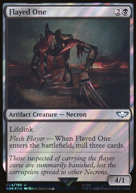 Flayed One, Warhammer 40,000 Commander #34★, Magic: The Gathering card