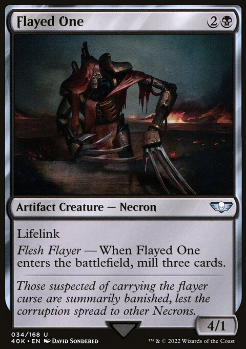 Flayed One, Warhammer 40,000 Commander #34, Magic: The Gathering card