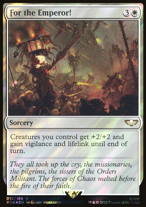 For the Emperor!, Warhammer 40,000 Commander #12★, Magic: The Gathering card