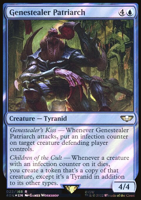 Genestealer Patriarch, Warhammer 40,000 Commander #22, Magic: The Gathering card