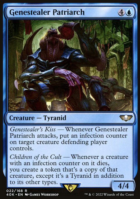 Genestealer Patriarch, Warhammer 40,000 Commander #22★, Magic: The Gathering card