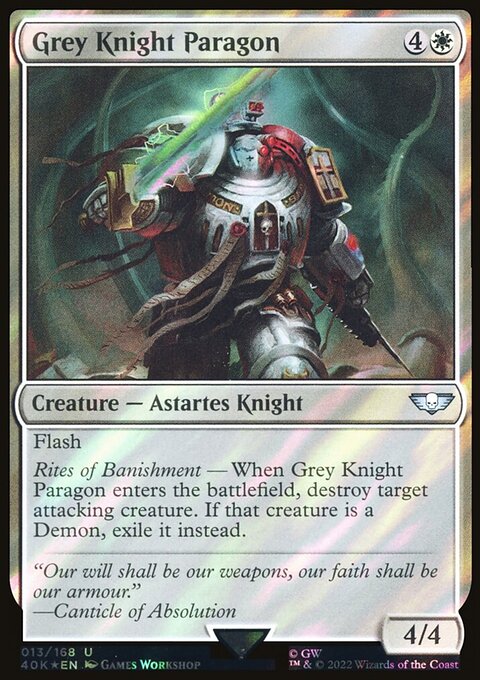 Grey Knight Paragon, Warhammer 40,000 Commander #13, Magic: The Gathering card