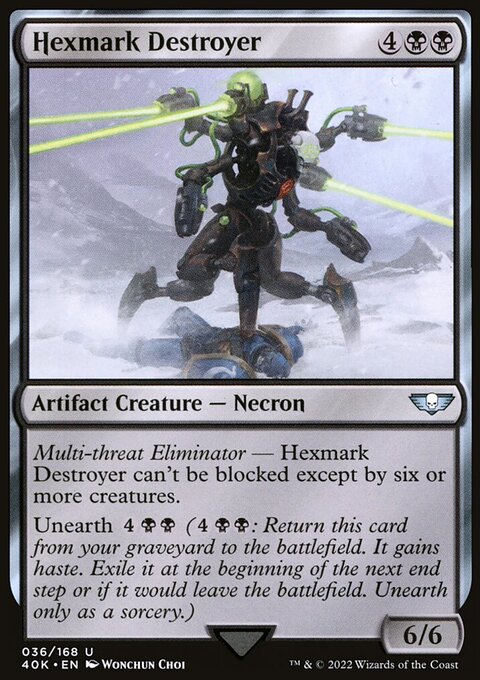 Hexmark Destroyer, Warhammer 40,000 Commander #36★, Magic: The Gathering card