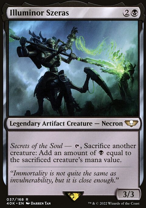 Illuminor Szeras, Warhammer 40,000 Commander #37★, Magic: The Gathering card