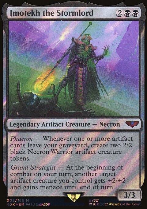 Imotekh the Stormlord, Warhammer 40,000 Commander #5, Magic: The Gathering card