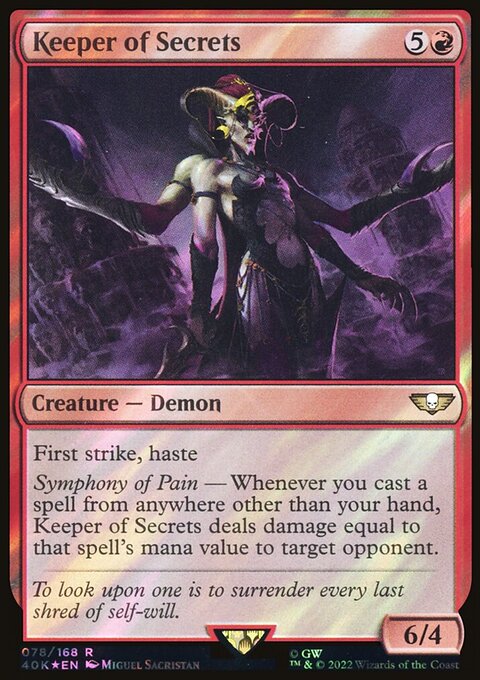 Keeper of Secrets, Warhammer 40,000 Commander #78★, Magic: The Gathering card