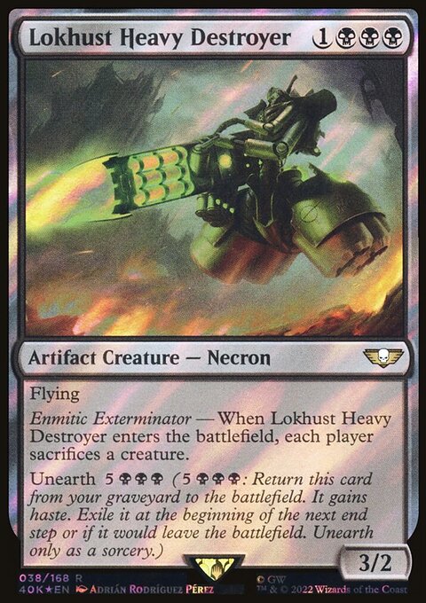 Lokhust Heavy Destroyer, Warhammer 40,000 Commander #38, Magic: The Gathering card