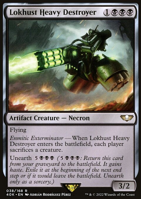 Lokhust Heavy Destroyer, Warhammer 40,000 Commander #38★, Magic: The Gathering card