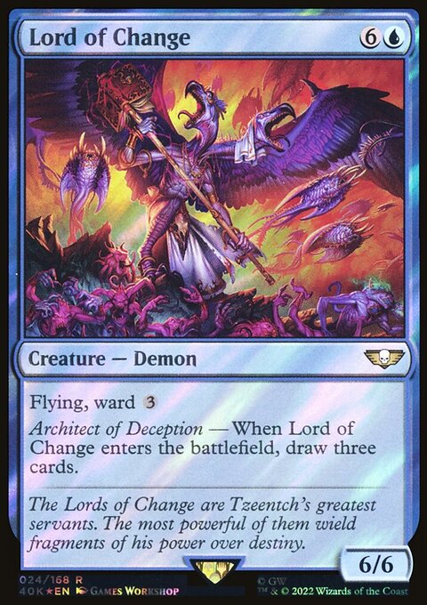 Lord of Change, Warhammer 40,000 Commander #24★, Magic: The Gathering card