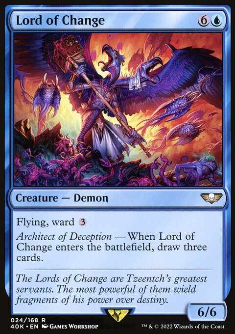 Lord of Change, Warhammer 40,000 Commander #24, Magic: The Gathering card