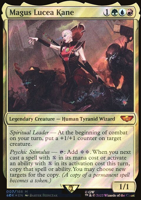 Magus Lucea Kane, Warhammer 40,000 Commander #7, Magic: The Gathering card