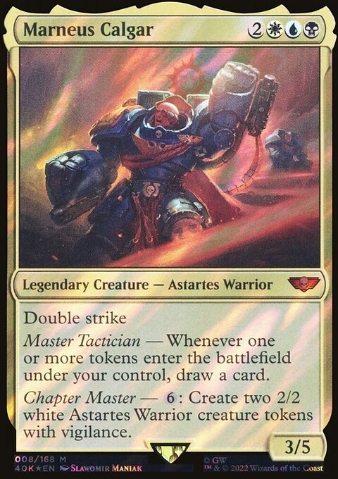Marneus Calgar, Warhammer 40,000 Commander #8, Magic: The Gathering card