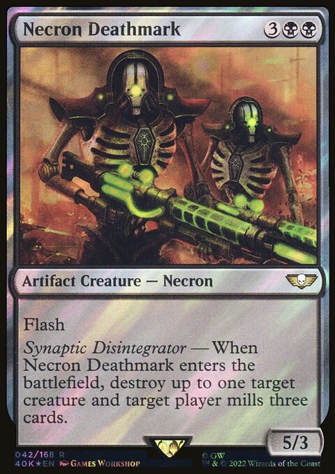Necron Deathmark, Warhammer 40,000 Commander #42★, Magic: The Gathering card