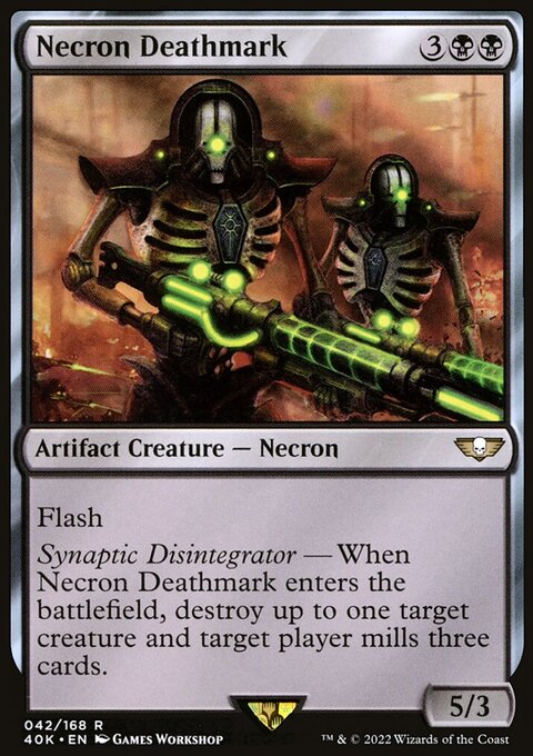 Necron Deathmark, Warhammer 40,000 Commander #42, Magic: The Gathering card