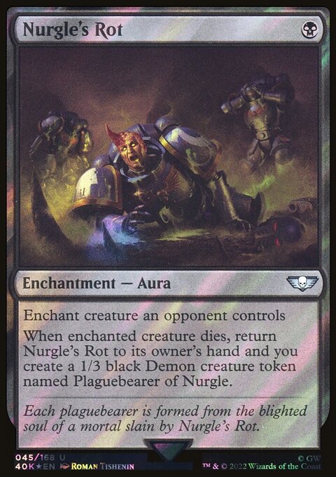 Nurgle's Rot, Warhammer 40,000 Commander #45★, Magic: The Gathering card