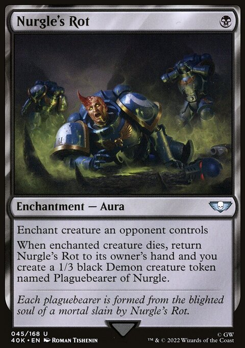 Nurgle's Rot, Warhammer 40,000 Commander #45, Magic: The Gathering card