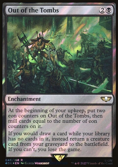 Out of the Tombs, Warhammer 40,000 Commander #46, Magic: The Gathering card